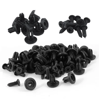 

60Pcs Plastic Pressure Fender Fastening Rivets - 50 Pcs for 5Mm Holes & 10Pcs for 7Mm Hole