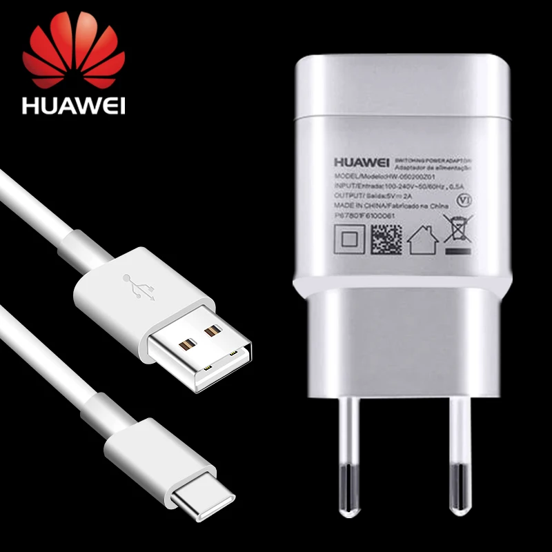 

Original Huawei Adaptieve Fast Charger Suit 5V2A EU Regulation Charging Plug+1M Type C Cable Huawei p6/7/8/9/honor 6 7 /mate 7