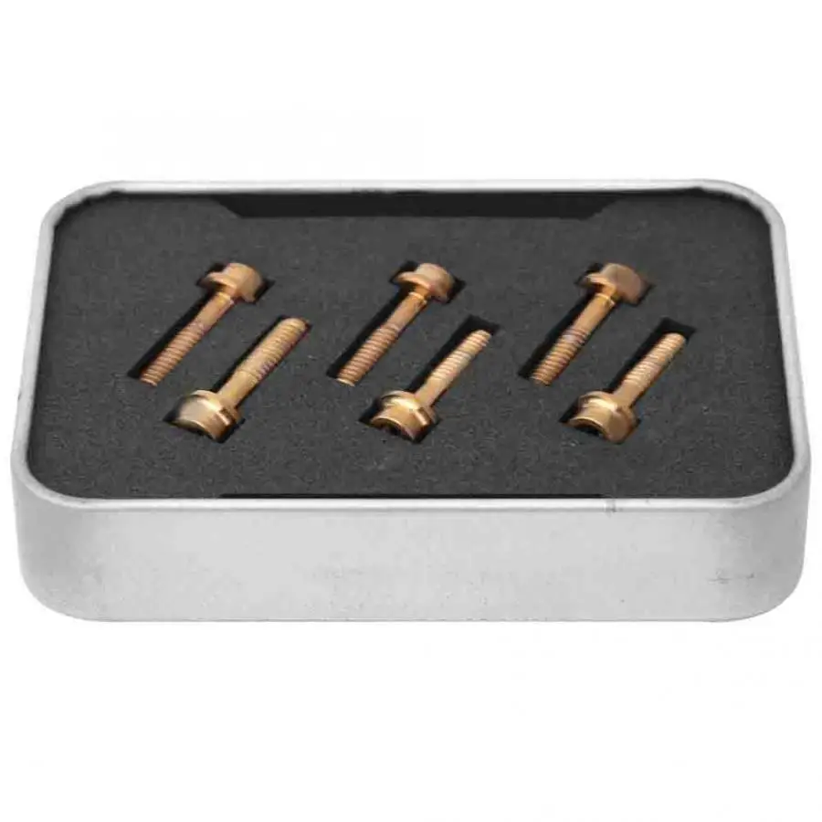 C Регулируемые 6 шт. сплав M5x18mm стержневые Винты Набор для горного велосипеда шоссейные велосипеды болты Замена аксессуары стержень - Цвет: C
