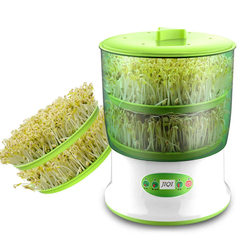 DIY Bean Sprout чайник термостат зеленый овощной рассады роста ведро автоматический