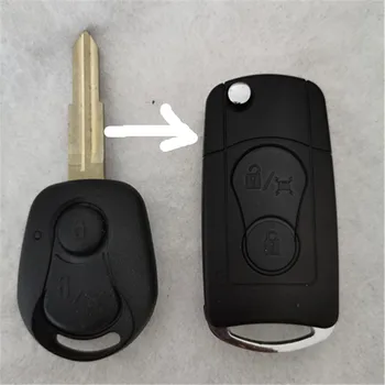 

For Ssang Yong Modified Flip Remote Key Shell Flip Key Shell Modified for SSANGYONG Actyon Kyron Rexton 2 Button