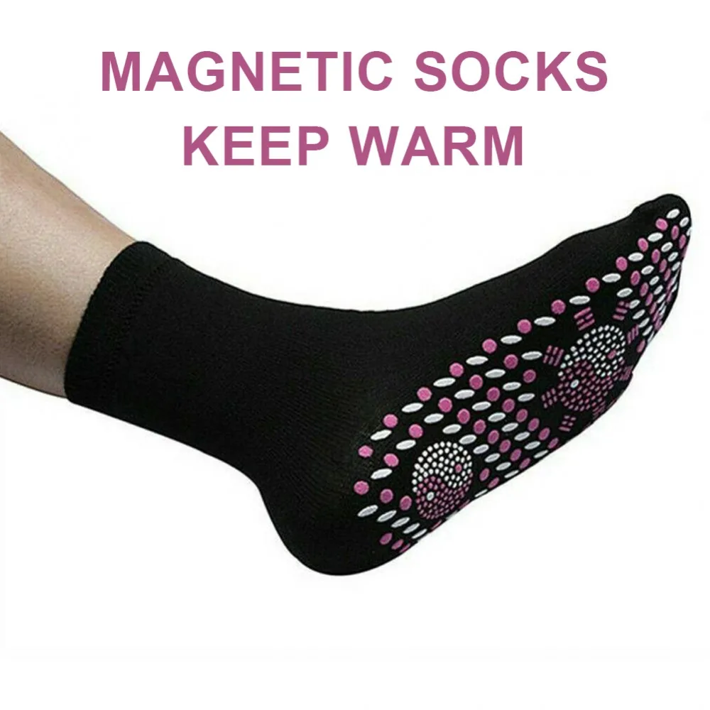 1 пара магнитотерапии Самонагревающиеся магнитные удобные и дышащие носки зимние лыжные фитнес термо спортивные носки для мужчин и женщин