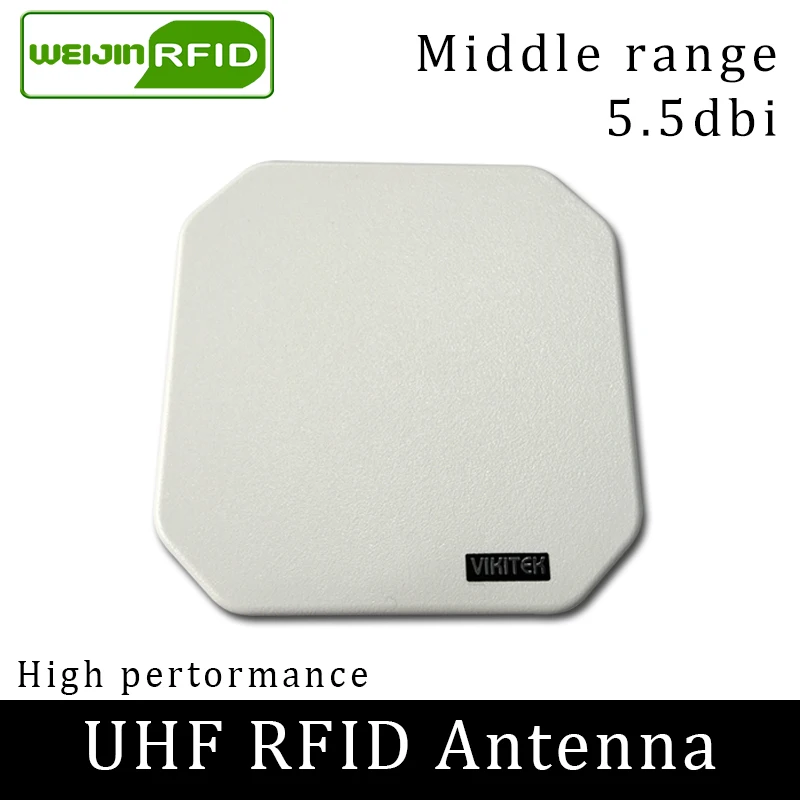 UHF RFID телевизионные антенны 915 МГц VIKITEK круговой поляризации усиления 5.5DBI среднего расстояния используется для zebra FX7500 FX9500 FX9600 reader