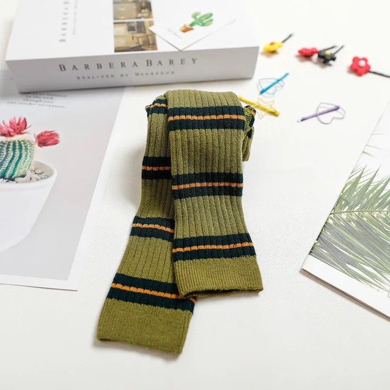 Kids Socks Baby girls boy Cotton knee high long socks Long Leg Warmers Soft Socks Children socks 1-8 Y Stripe