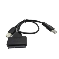 sata כבל serial כבלים חיבור התקן המחשב קשה 2.5" 22P 2.0 USB ל SATA כבל Serial ATA נייד מתאם עבור HDD / SSD כונן קשיח (4)