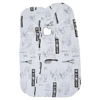

Hair Salon Cape Haircut Barber Gown Hairdressing Apron Hairdressing Supplies Black+White