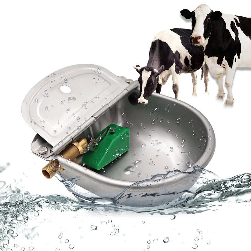cabra bebedero de acero inoxidable vacuno bebedero automático con válvula flotante oveja bebedero para caballos Bebedero para vacas 