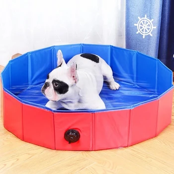 

Foldable pet dog bathtub medium and large dog dedicated swimming pool outdoor pet toy area