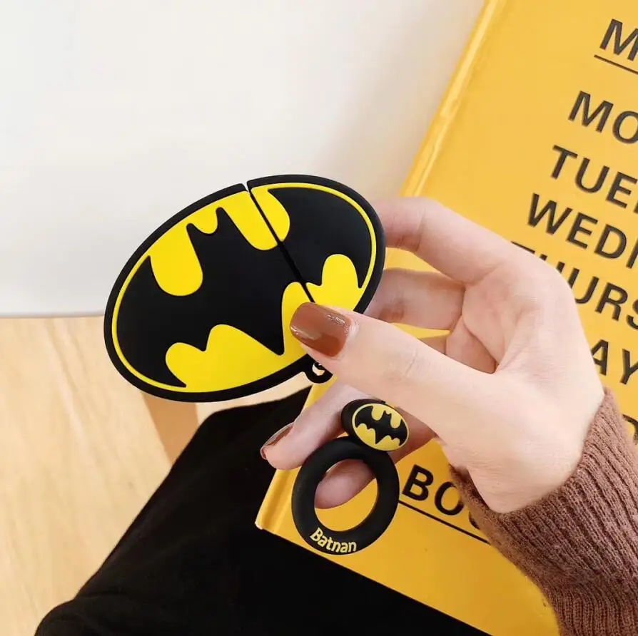 

Batman Ring Chain Soft Silicone Case Cover For AirPods