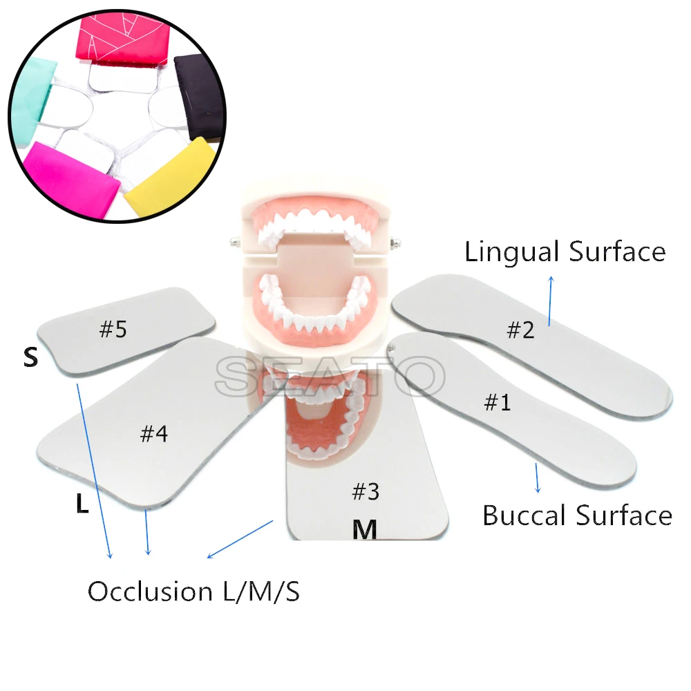 5 шт. стоматологический ортодонтический интраоральный отражатель для фотосъемки зеркало 2 сторонние стеклянные зеркала стоматологические инструменты стеклянный материал стоматолога