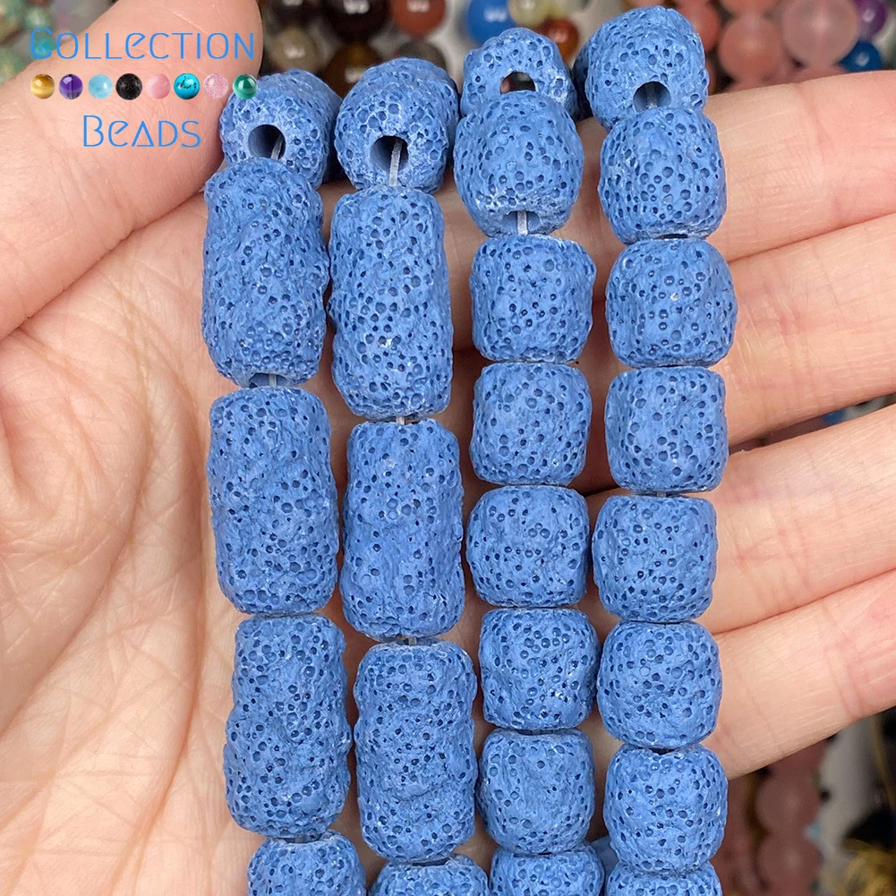 4-10mm Natural Stone Light Blue Volcanic Rock Lava Round Spacer Loose Beads  For DIY Jewelry Making Necklace Bracelet Accessories - AliExpress