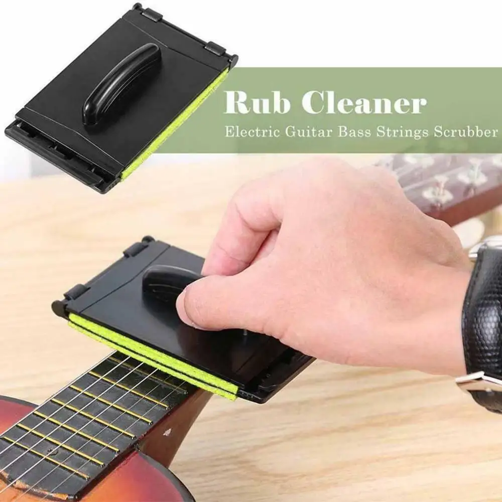 Guitar Bass Strings Rub Cloth Cleaning Maintenance Care Cleaner Kit New