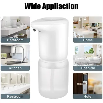 

400ml Automatic Smart Sensor Liquid Soap Induction Alcohol Dispenser Household Bathroom Non-contact Spray Bottle Soap Dispenser