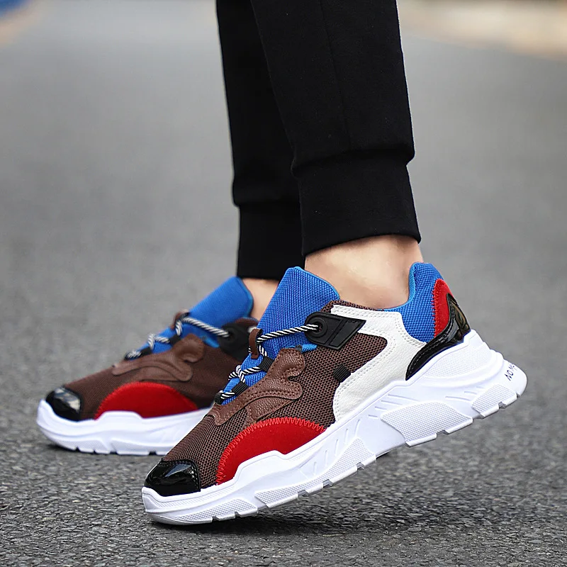 

INS over the Fire of 2019 Spring And Autumn Jogging Athletic Shoes Extra High Korean-style Dad Shoes Men's Casual Trend Students