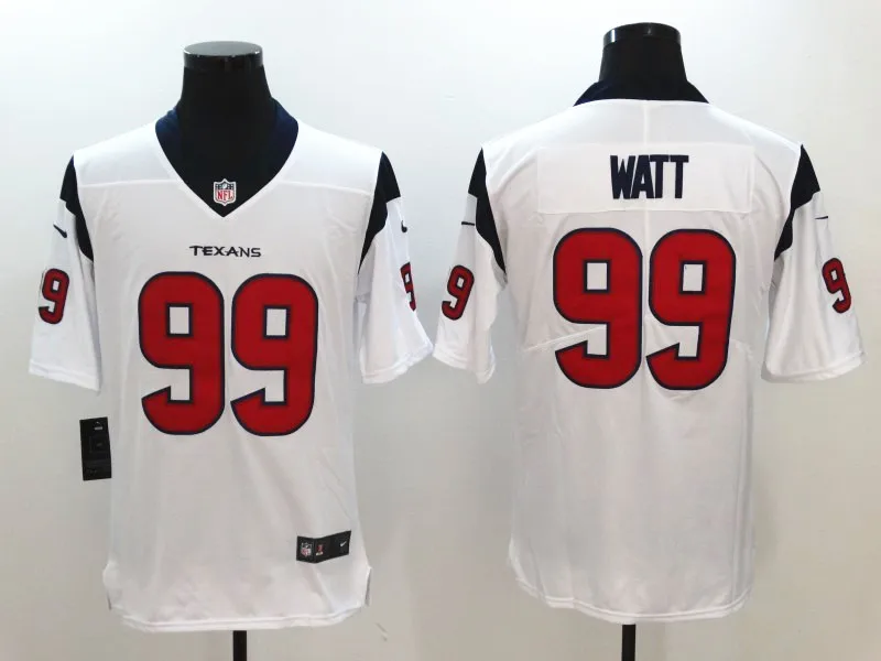 AS PICTURE Sewn Men Houston Deshaun Watson JJ Watt DeAndre Hopkins Vapor Untouchable Limited texans Jersey - Цвет: AS PICTURE