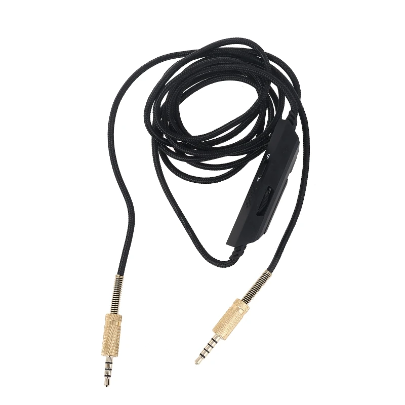 

Earphone Cable Audios Line Cord with Tuning Volume Control Function for -Logitech -Astro A10 A40 A40tr Headset Accessories