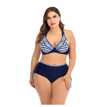 

Swimwear Women Plus Size Bandage Printing Padded Bra Bikini Swimsuit Beachwear swimming suit for women two piece Bikini