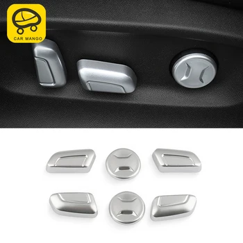 

CARMANGO For VW Volkswagen Arteon 2019 6pcs/set ABS Electroplate Chrome Interior Power Seat Adjustment Switch Cover Trims
