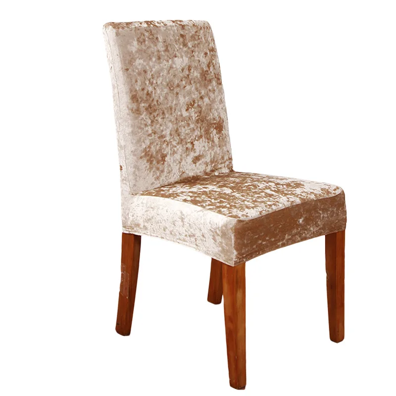 Elegant Velvet Chair Covers - Solid Color Seat Slipcovers