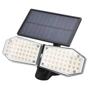 

Dual Head 78LEDs Solar LED Wall Light Radar Sensor Spotlight Outdoor IP65 Solar Garden Light Super Bright Yard Flood LED Lamp