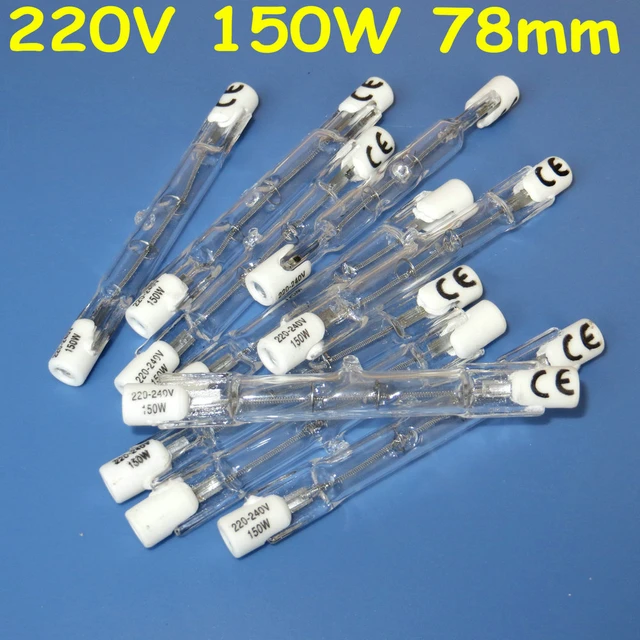 10Pcs HALOGEN GLÜHBIRNE 220-240V 150 W 150 WATT J TYP T3 78mm (R7s)  halogenlampen - AliExpress