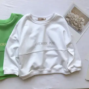 

2020 new girls boys t-shirt spring cotton fashion kids sweatshirt 2-7t HO128