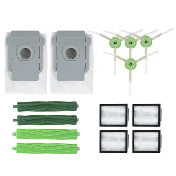 

Vacuum Cleaner Parts Main Brush Side Brush Filter Dust Bag Kit Replacement Fit for I7 E5 E6 Cleaner Machine