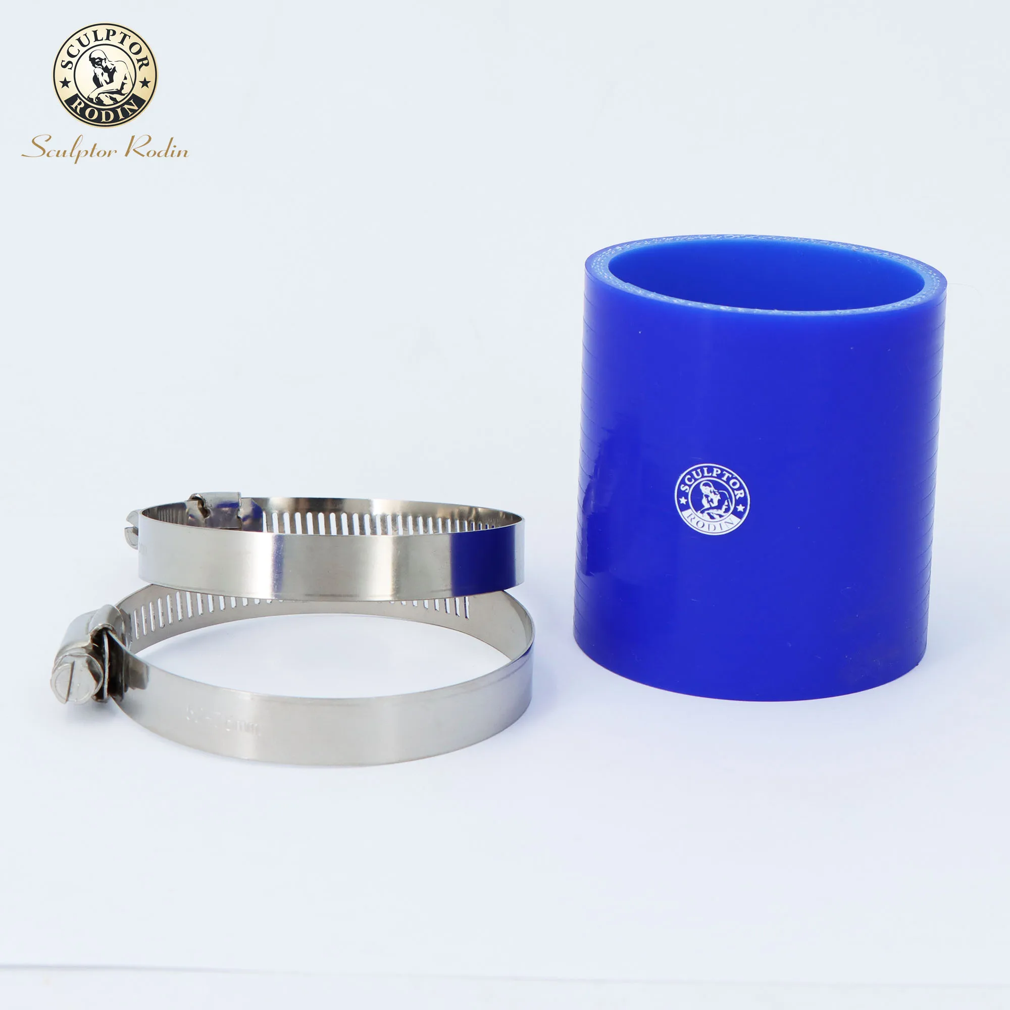 0 degree Straight Silicone Hose/Tube + clamp 51 57 63 70 76 89MM Rubber Joiner Tube for Intercooler Cold air intake Pipe   BLUE