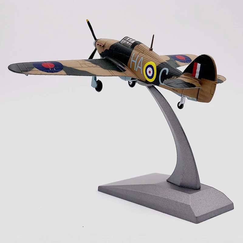 1/72 WW2 самолет британский истребитель ураган с коробкой литья под давлением пластиковая модель хорошее украшение пластиковая коллекция подарок на день рождения игрушка