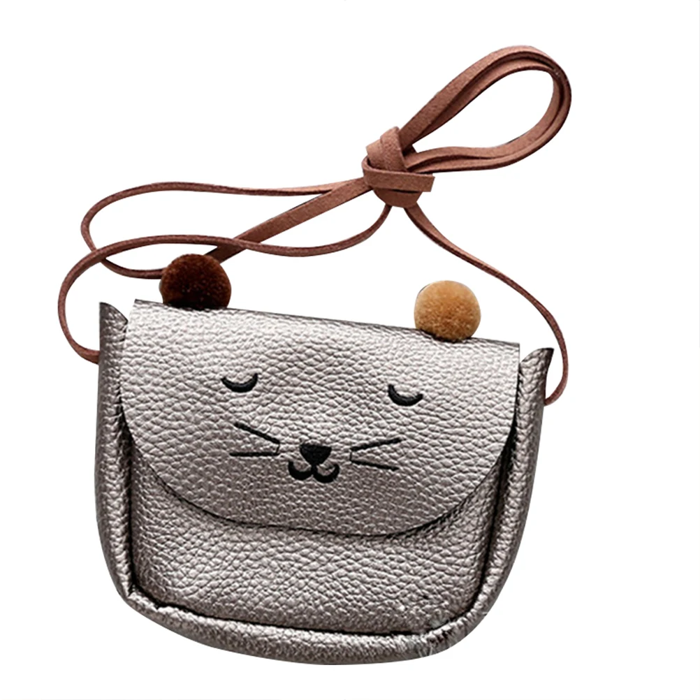 

Cute Single-Shoulder Bag Mini Cute Cat Ear Messenger Snack Bag Kids Key Organizer Cartoon Lovely Crossbody Handbag