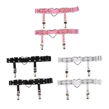 Женский Регулируемый ножной ремень-подвязка ремень панк заклепки ноги кольцо бедра жгут с металлическим зажимом