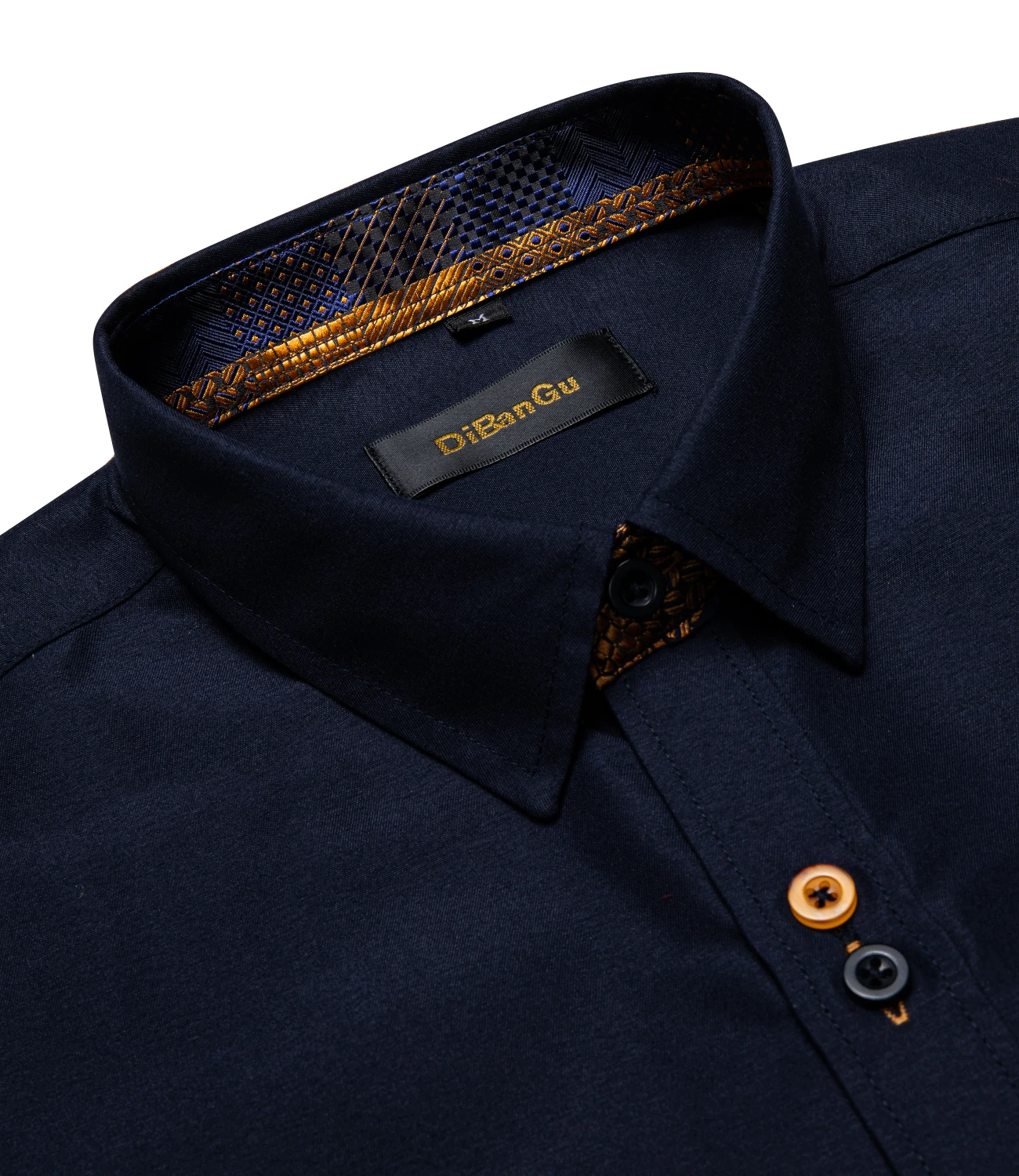 Spring Autumn Men's Shirt Long Sleeve Cotton Paisley Button-down Collar Casual Black Shirt For Men