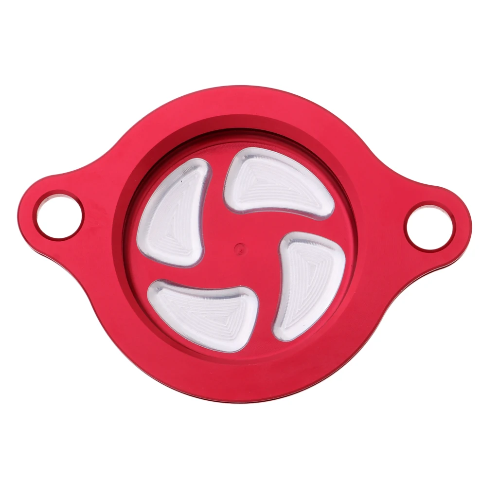 Red Oil Filter Cover Cap For Honda CRF 250R 2010-2017 Motocross 