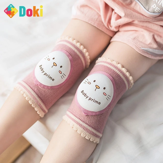 Doki Toy Kid Knee Protector Mesh Breathable Non-Slip Crawl Protection Toddler Baby Cute Cartton 1Pair Knee Pads Support Fashion 5