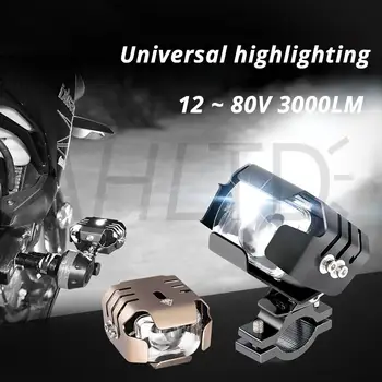 

1pcs Motorcycle Off-road Vehicle Modified Headlights Auxiliary Lamp Motorbike Spotlight Moto DRL Spot Head Lights