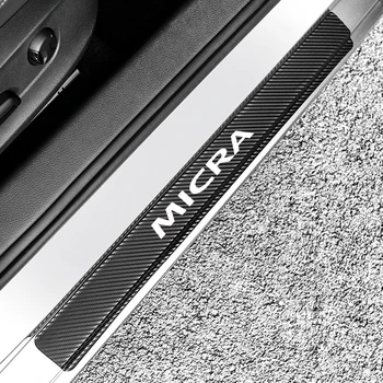 

Car Door Protector Strips Door Sill Scratchproof Stickers for Nissan MICRA Carbon Fiber Vinyl Film Sticker