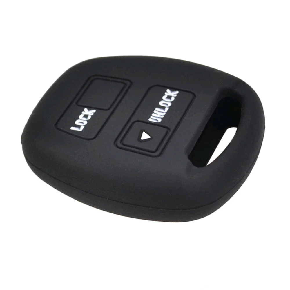 2Buttons Silicone Car Remote Key Fob Shell Cover Case Fit For TOYOTA CAMRY RAV4 PRADO COROLLA AVENSIS LAND CRUISER YARIS