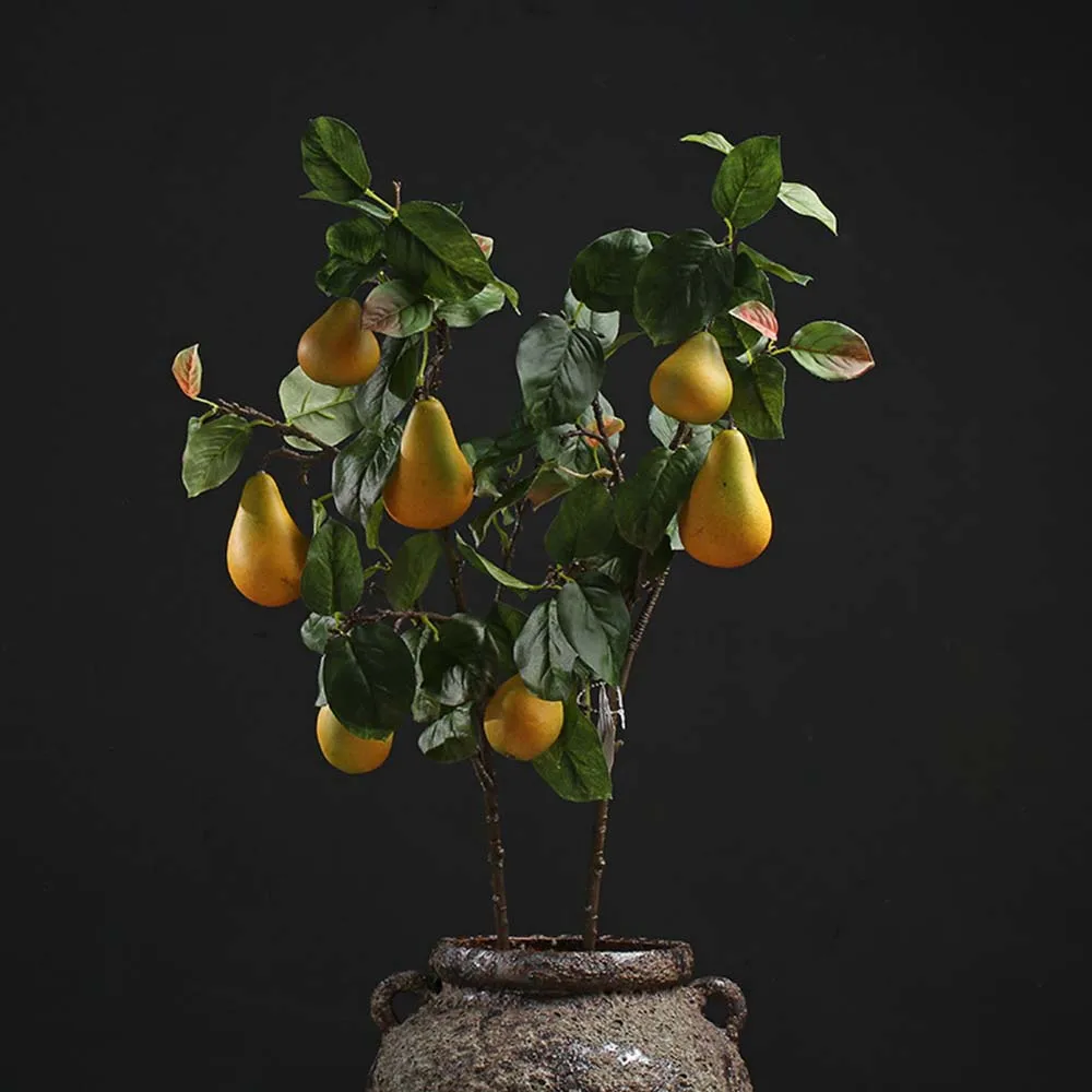 

1Pc Artificial Fruit Living Room Home Decoration Fake Fruit Flower Arrangement Floral Berry Simulation Pear Branch Arrangement