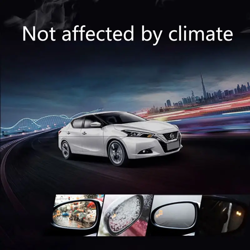 

BSM-24 Two-color Light Warning Microwave Sensor Blind Spot Mirror with Power Headted Function Radiolocator Based Safety