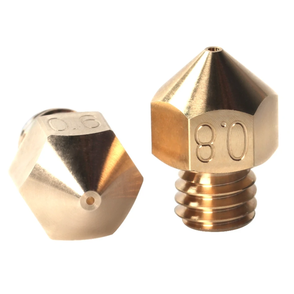 4pcs Top Quality Brass MK8 Nozzles 0.2 0.4 0.6 0.8 for Micro Swiss hotend Creality CR-10 CR10 Ender 3 pro ANET 3D Printer | Компьютеры и
