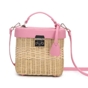 

Mini Woven Rattan Handbags Bohemia Crossbody Bag Handbag Popular Satchel Exotic Handbag Women Handmade Bag Fashion Shoulder Bag