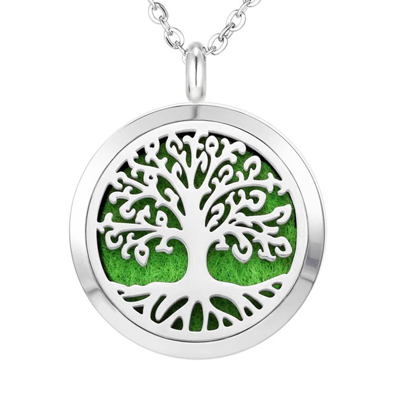 354 Essential Oil Diffuser Locket Pendant Necklace