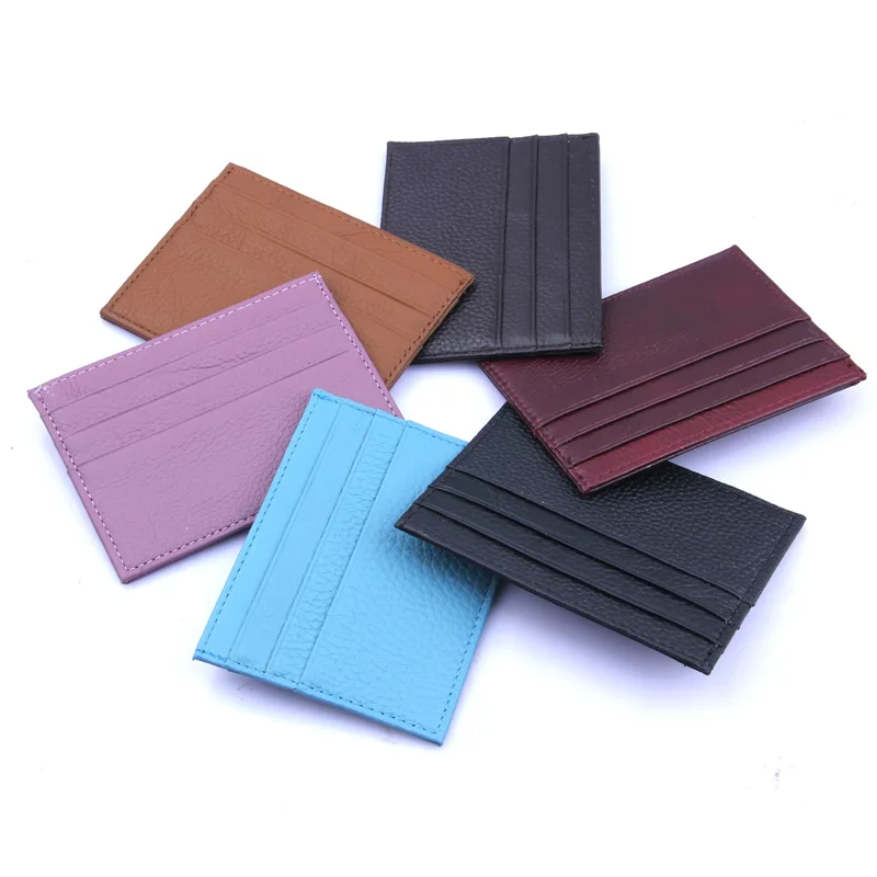 

Head layer cowhide ultra-thin card set male woman foreign trade leather bank card minicard