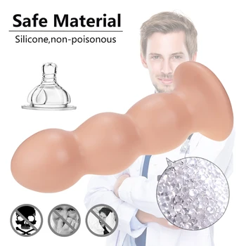 Suctioncup Big Bead Dildo Buttplug Penis Dick Gay God Gode Anal Consolador Lesbian Sexshop Adult Sextoy Female Prostate Massager 4