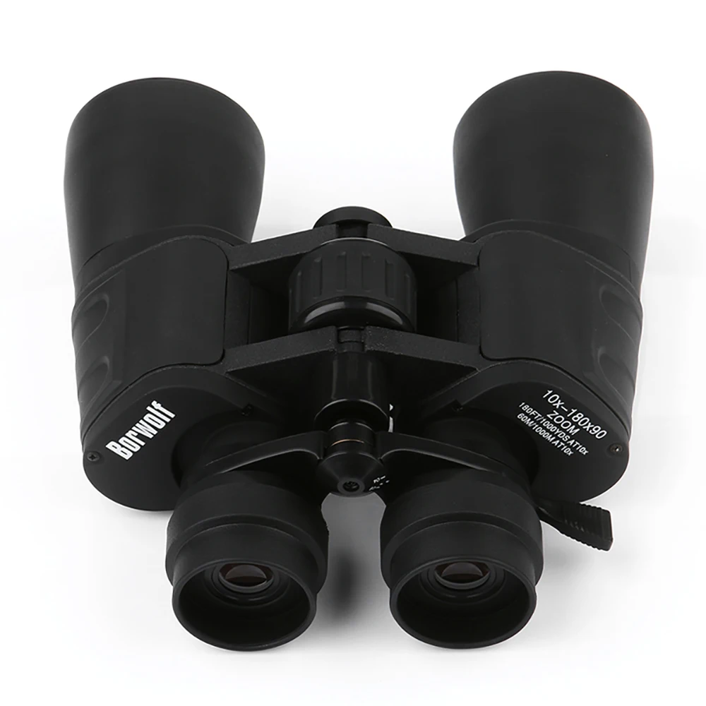 

10-180X90 zoom Binoculars professional monocular telescope BAK4 Porro Prism Low Night Vision For Hunting Camping