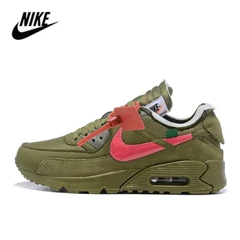 

Original Nike Virgil Abloh OFF white x Nike Air Max 90 men's outdoor sports running shoes CI6394 001
