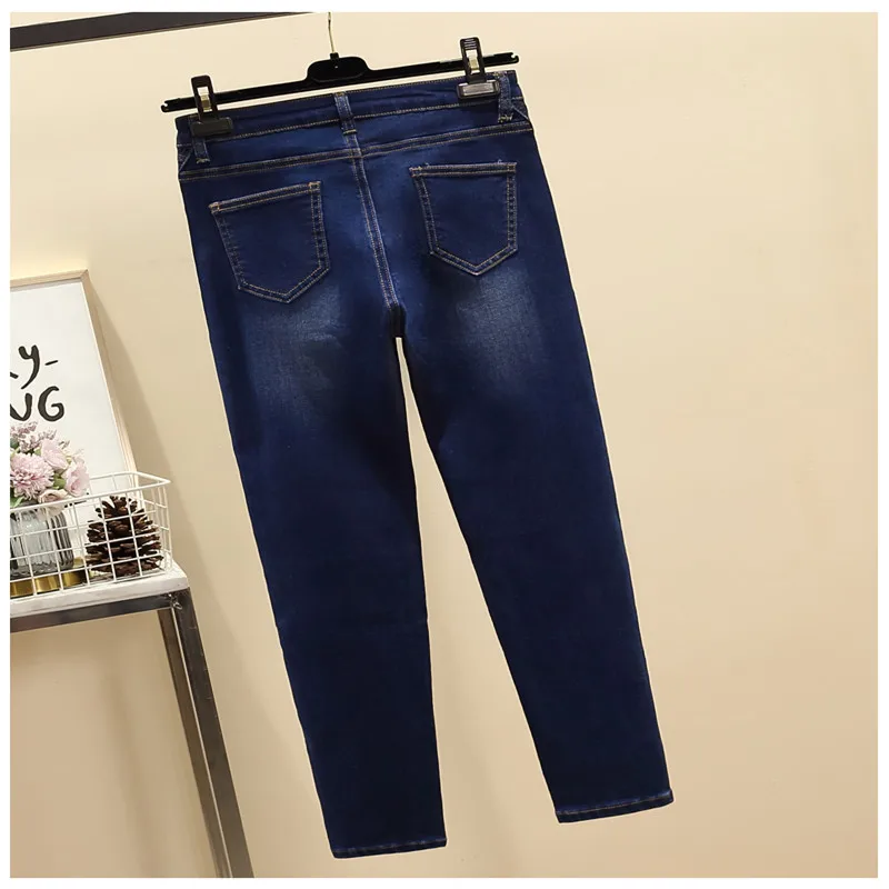Большие размеры женские прямые джинсы винтажные джинсы с высокой талией длинные брюки ковбойские брюки-бойфренды плюс размер джинсы женские уличные