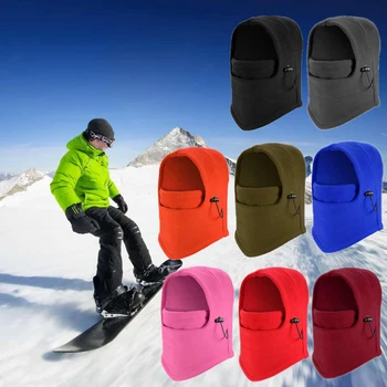 

Ski Full Face Mask Cover Hat Cap Men Women Motorcycle Thermal Fleece Balaclava Winter Hood Neck Warmer Hat