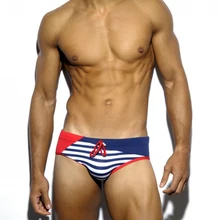 Новинка, купальный костюм в морскую полоску, Мужская одежда для плавания, трусы, пенис, дышащие, летние, пляжные, сексуальные, для геев, для плавания, бикини, одежда для плавания для мужчин