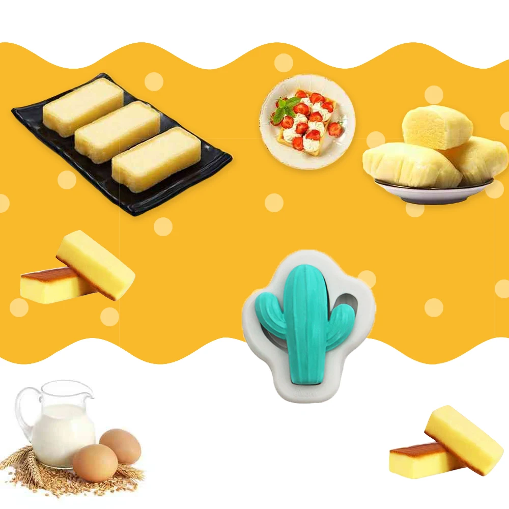 Одиночные энергичные кактус сахарные формы силиконовые кружева плесень DIY